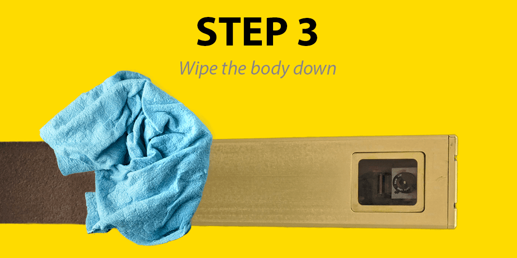 Step 3: Wipe the body down