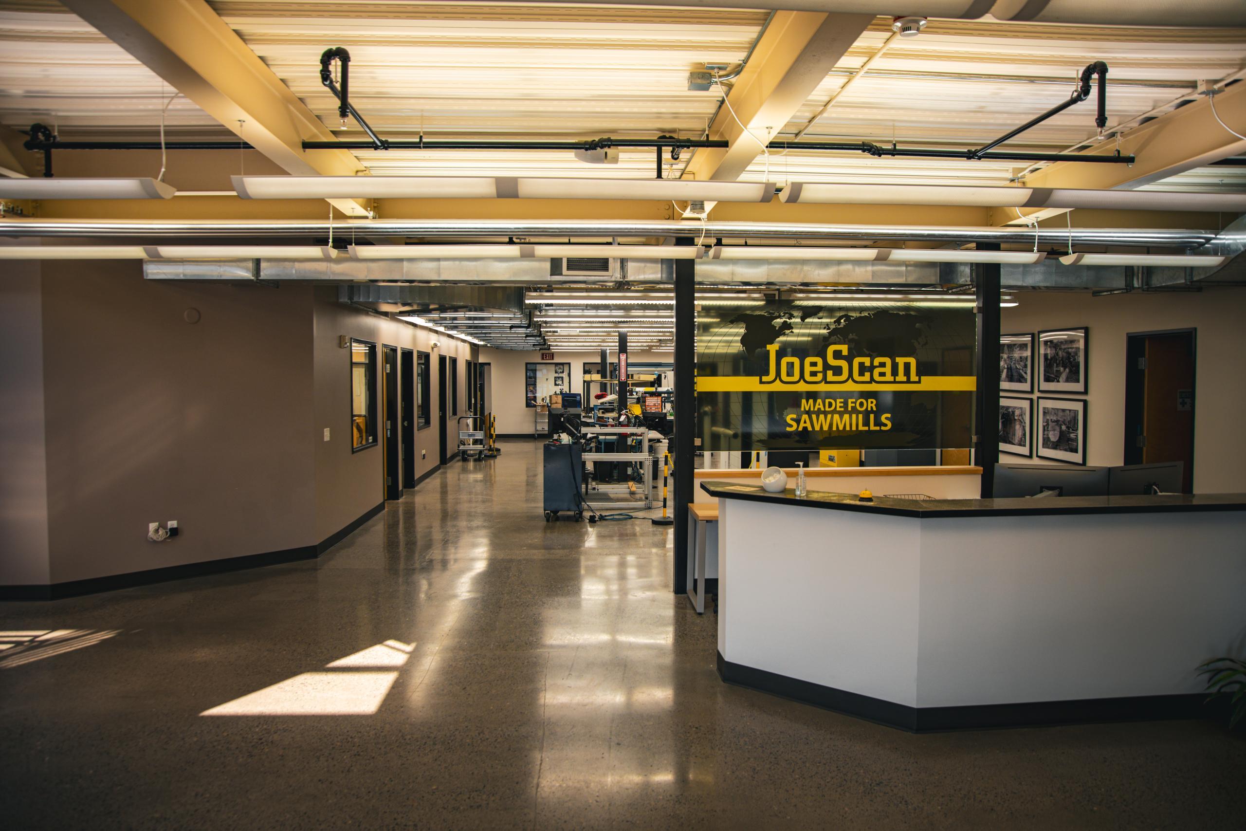 JoeScan interior HQ lobby